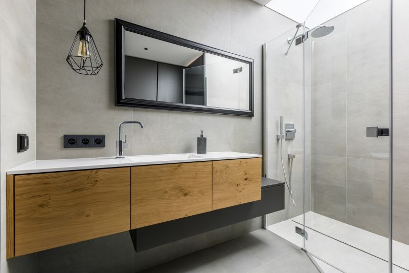 Floating Bench in Walk-in Shower